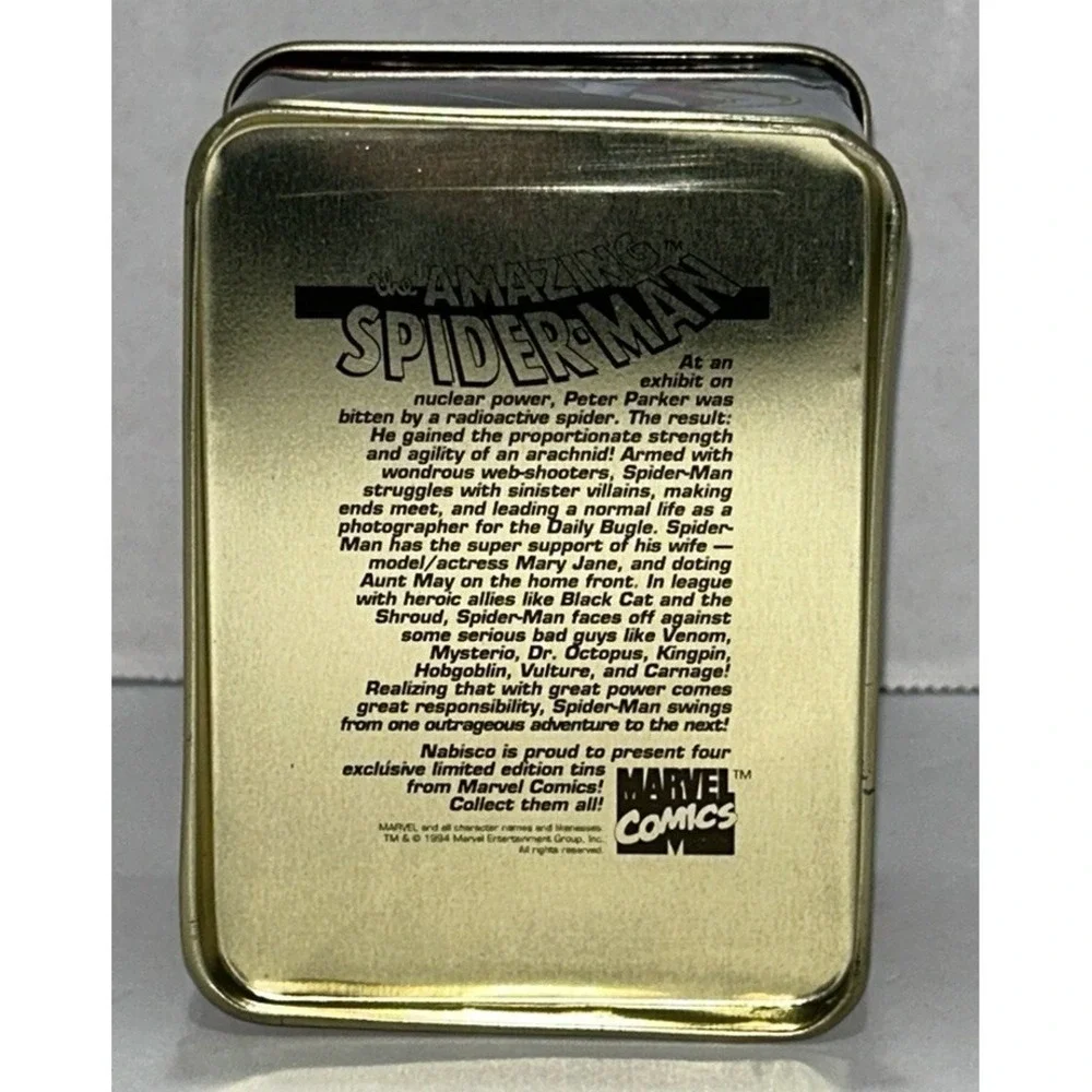 Marvel Comics Spiderman‎ Nabisco Collector Mini Tin 1994